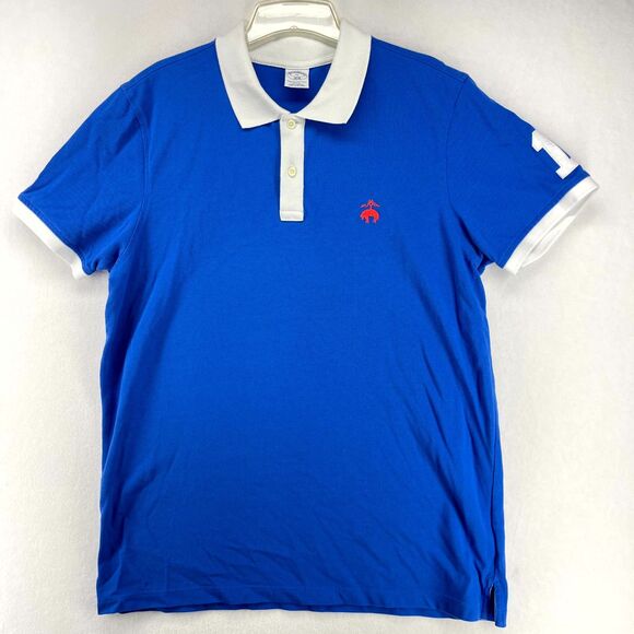 Brooks Brothers 100% Cotton‎ Slim Fit Performance Polo embroidery Mens Size XL - Picture 1 of 10